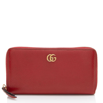 Gucci Leather GG Marmont Zip Around Wallet (SHF-opdCxE)
