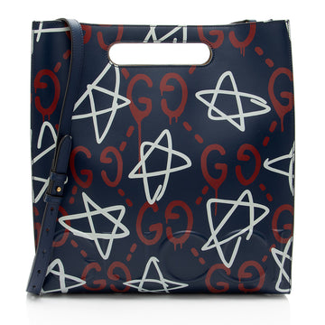 Gucci Leather Ghost Medium Tote