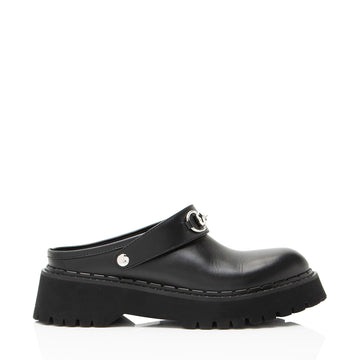 Gucci Leather Horsebit Loafer Mules - Size 9.5 / 39.5