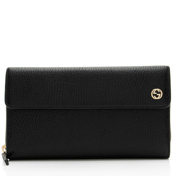 Gucci Leather Interlocking G Continental Wallet (SHF-6vJqS2)