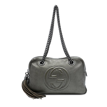 Gucci Leather Soho Chain Zip Shoulder Bag