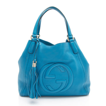 Gucci Leather Soho Medium Tote (SHF-u27fqE)