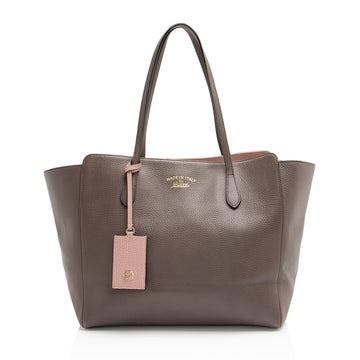 Gucci Leather Swing Medium Tote