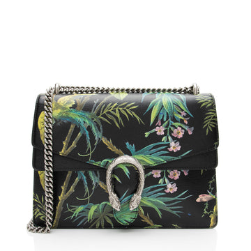 Gucci Leather Tropical Dionysus Large Shoulder Bag