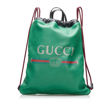 Gucci Logo Drawstring Backpack (SHG-hyZod1)