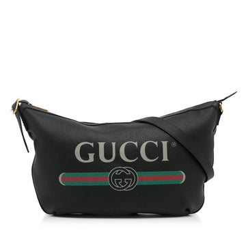 Gucci Logo Half Moon Hobo (SHG-yiN9Q7)