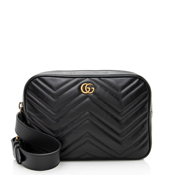Gucci Matelasse Leather GG Marmont Large Belt Bag - Size 32 / 80 (SHF-22528)
