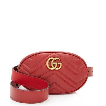 Gucci Matelasse Leather GG Marmont Belt Bag - Size 38 / 95 (SHF-v0s2aR)