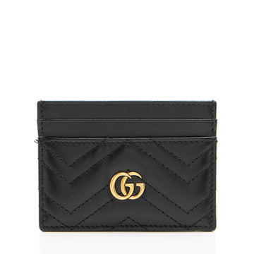 Gucci Matelasse Leather GG Marmont Card Case