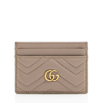 Gucci Matelasse Leather GG Marmont Card Case