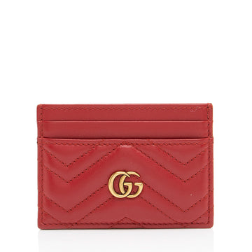 Gucci Matelasse Leather GG Marmont Card Case
