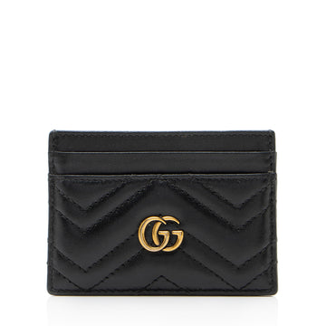 Gucci Matelasse Leather GG Marmont Card Case
