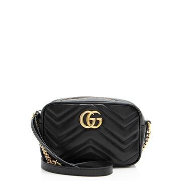 Gucci Matelasse Leather GG Marmont Mini Bag (SHF-J7WV4U)