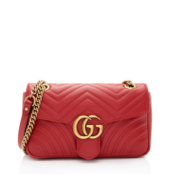 Gucci Matelasse Leather GG Marmont Small Bag (SHF-ijRyek)