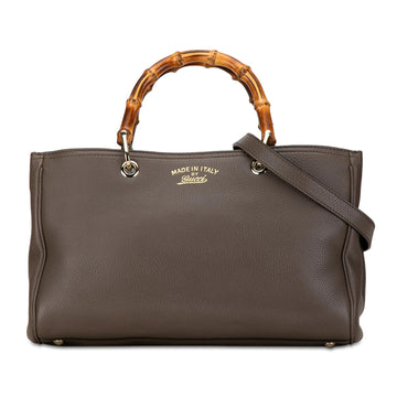 Gucci Medium Bamboo Shopper Satchel (SHG-7U1sqA)