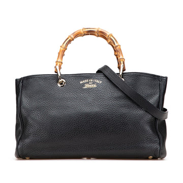 Gucci Medium Calfskin Bamboo Shopper Satchel