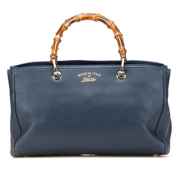 Gucci Medium Calfskin Bamboo Shopper Satchel