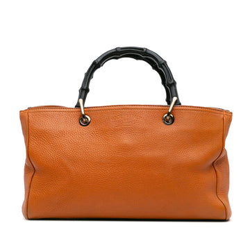 Gucci Medium Calfskin Bamboo Shopper Satchel
