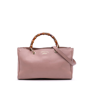 Gucci Medium Calfskin Bamboo Shopper Satchel