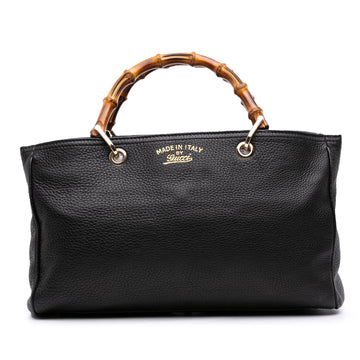 Gucci Medium Calfskin Bamboo Shopper Satchel