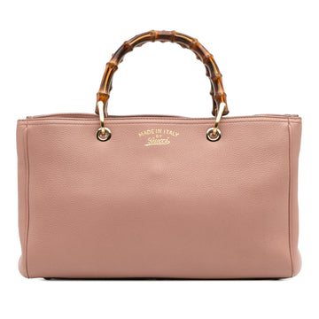 Gucci Medium Calfskin Bamboo Shopper Satchel
