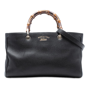 Gucci Medium Calfskin Bamboo Shopper Satchel