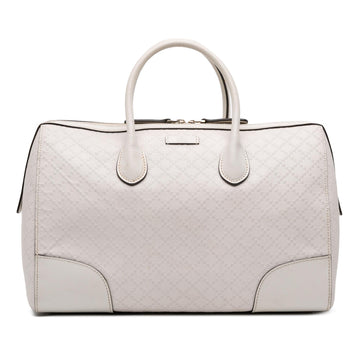 Gucci Medium Diamante Leather Boston Bag