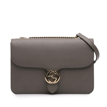 Gucci Medium Dollar Calfskin Interlocking G Crossbody