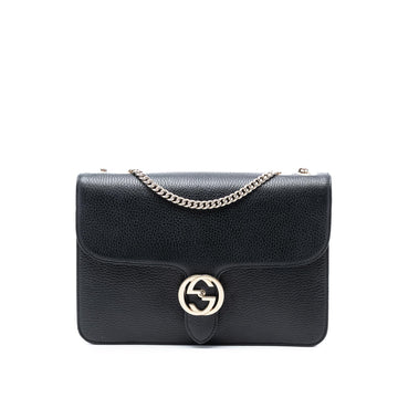 Gucci Medium Dollar Calfskin Interlocking G Crossbody