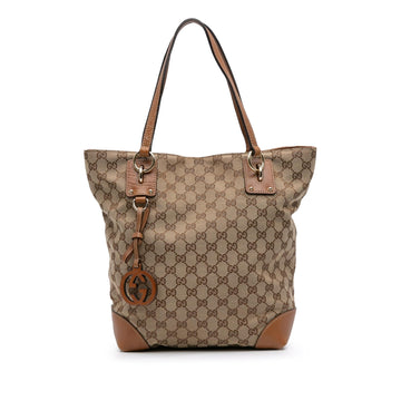 Gucci Medium GG Canvas GG Charm Tote