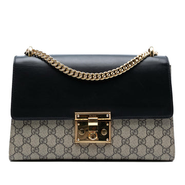 Gucci Medium GG Supreme Padlock Shoulder Bag