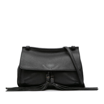 Gucci Medium Leather Bamboo Daily Crossbody
