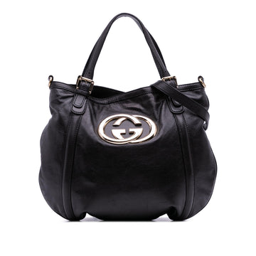 Gucci Medium Leather Britt Satchel