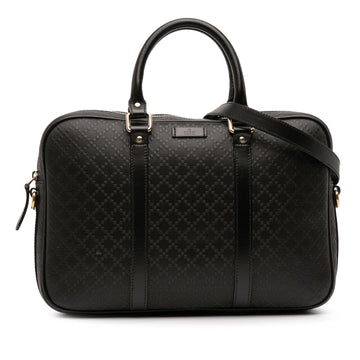Gucci Medium Leather Diamante Bright Business Bag
