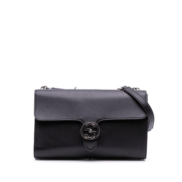 Gucci Medium Leather Dollar Interlocking G Crossbody