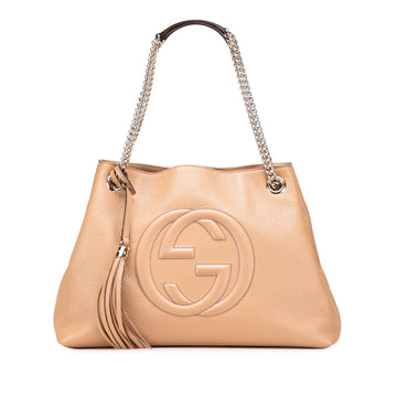 Gucci Medium Leather Soho Chain Tote