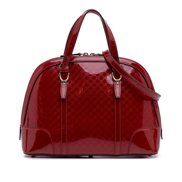 Gucci Medium Microguccissima Patent Nice Dome Satchel