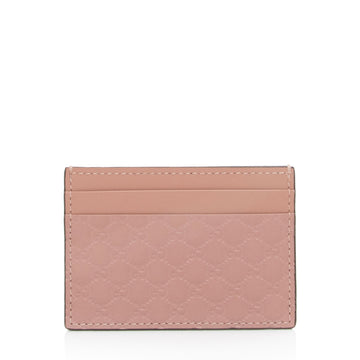 Gucci Microguccissima Leather Signature Card Case (SHF-TNzQu6)