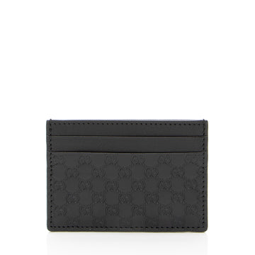 Gucci Microguccissima Leather Signature Card Case (SHF-j4oiFd)