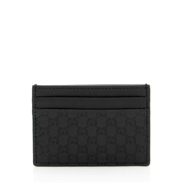 Gucci Microguccissima Leather Signature Card Case (SHF-RZgd8D)