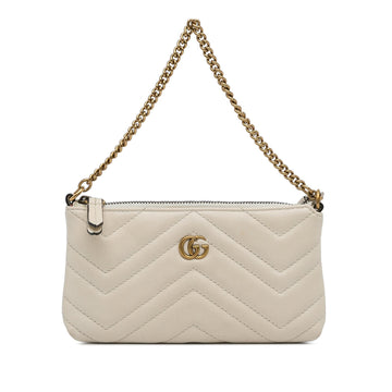Gucci Mini GG Marmont Chain Baguette (SHG-Rla7Nz)