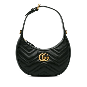Gucci Mini GG Marmont Half Moon Bag (SHG-ramOzt)