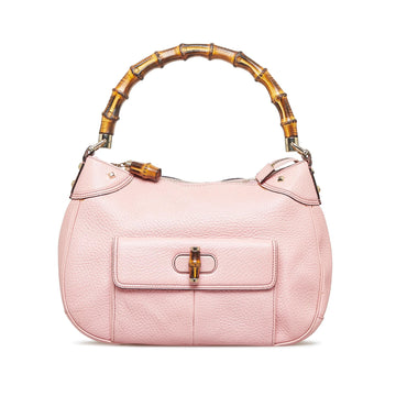 Gucci Nailhead Bamboo Handbag (SHG-InJ5MJ)