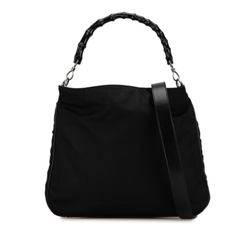 Gucci Nylon Bamboo Satchel (SHG-T1iWzs)