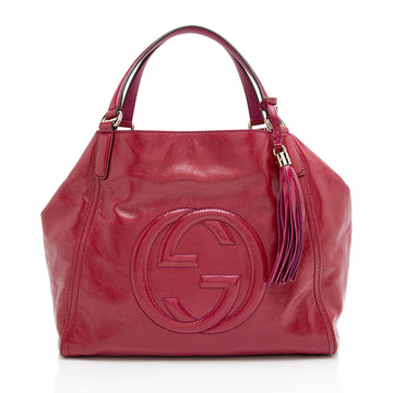 Gucci 1:1 Rep Leather Soho Medium Tote (SHF-9PAlJ9)