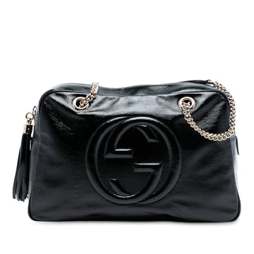 Gucci Patent Soho Chain Shoulder Bag