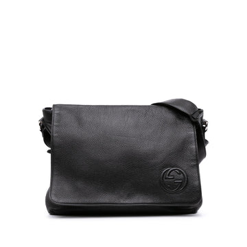 Gucci Pebbled Calfskin Soho Messenger Bag