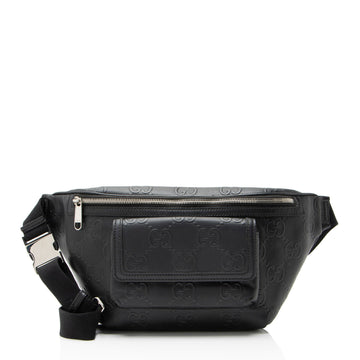 Gucci Perforated GG Embossed Pocket Belt Bag