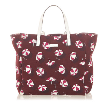 Gucci Printed Canvas Tote Bag (SHG-31677)