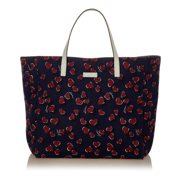 Gucci Printed Canvas Tote Bag (SHG-31840)